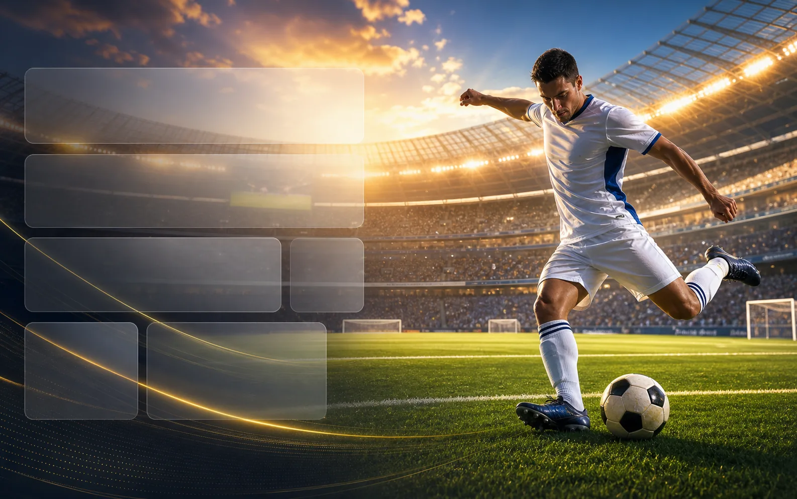 Betpark spor platformu için futbol sahası temalı görsel